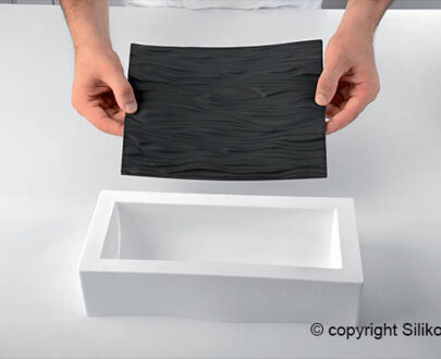 Silikonski kalup set BÛCHE ARABESQUE 250x90xH70mm