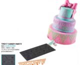Crni TRICOT DECOR HAPPY BIRTHDAY 400x200mm