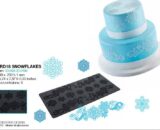 Crni TRIKOT DEKOR SNOWFLAKES 400X200MM