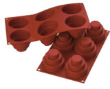 Silikonski kalup 6 MINI WONDERCAKES fi75x80mm SF148