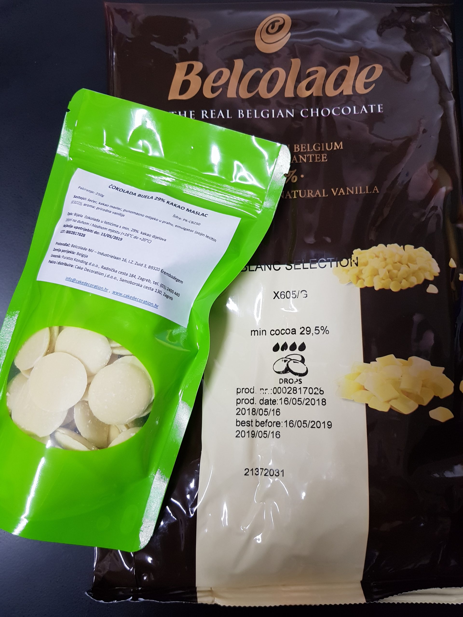 Belcolade Čokolada bijela 29% kakao maslaca 250g