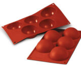Silikonski kalup SF001 pola kugle fi88mm x visina 40mm TERRACOTTA