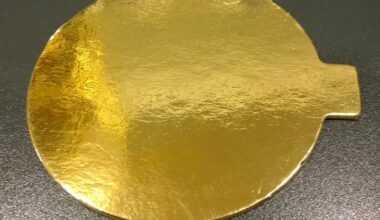 Podložak zlatni okrugli ravni fi10cm (monoporcione)