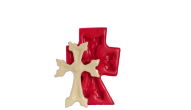 Silikonski kalup križ 11,5×7,5cm