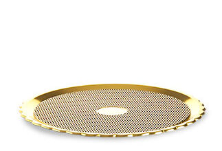 GOLDEN AGE pladenj za torto PET-PET full color gold fi24