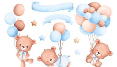 Medvedek modra toperi A4, hostija