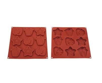 Silikonski kalup CHRISTMAS COOKIE HSH02 87x85 H12,5mm