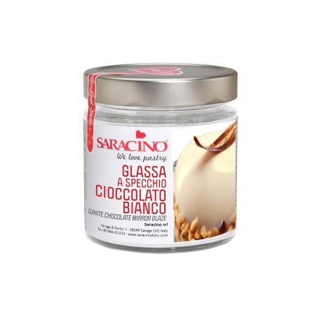 Saracino mirror glaze BIJELA ČOKOLADA 350g