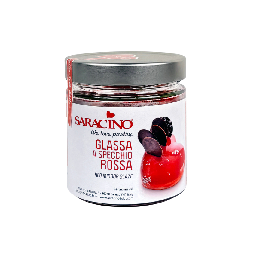 Saracino mirror glaze CRVENI 350g
