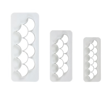 Geometrijski MultiCutter FISH SCALE set 3/1