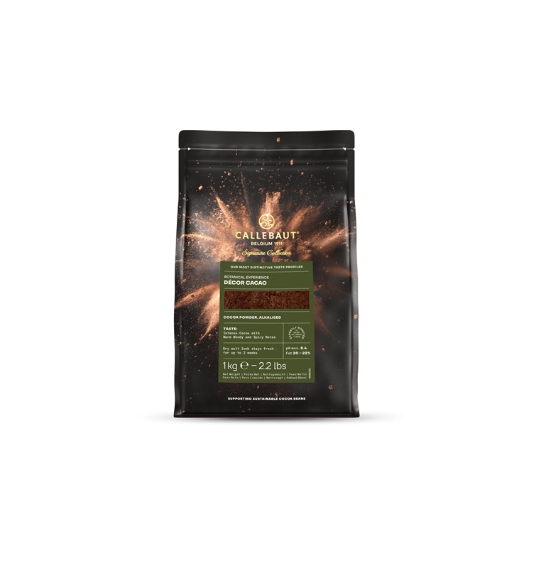 CALLEBAUT COCOA POWDER ALKALIZED 1kg 20-24%, dekor kakao