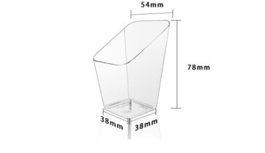 Desertna čašica kosa 80ml 52x78mm 25/1