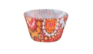 Košarice za pečenje Flower Point fi3,7cm h2,9cm crvena 100/1