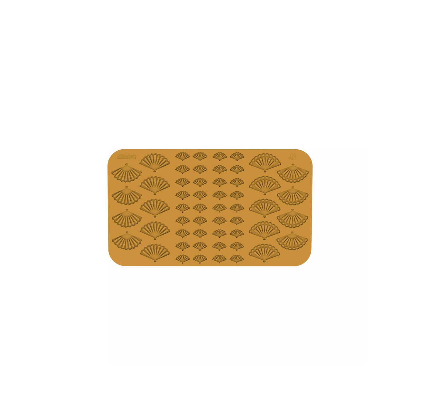 Silikonski kalup Ventaglio (N.9 70x44, N.18 34x22, N.18 33X20, N.9 73X44) h2mm - slika 2