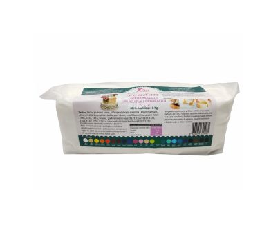 LORA DEKOR MASA za oblaganje torte BELA 1kg