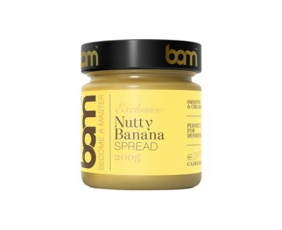 BAM Nutty banana, indijski oreščki in bananin namaz 200g
