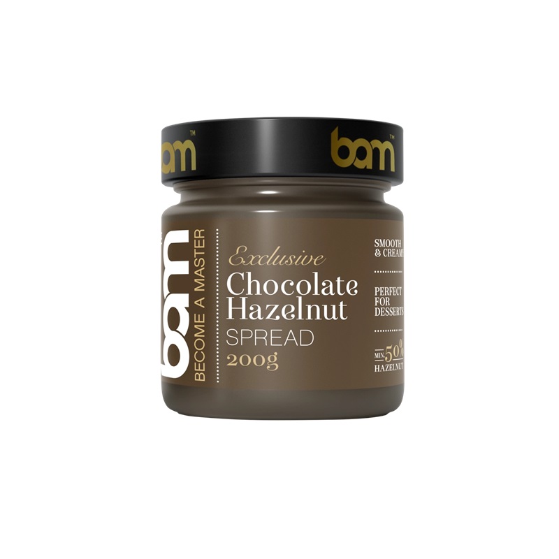 BAM čokoladni namaz z lešniki 200g