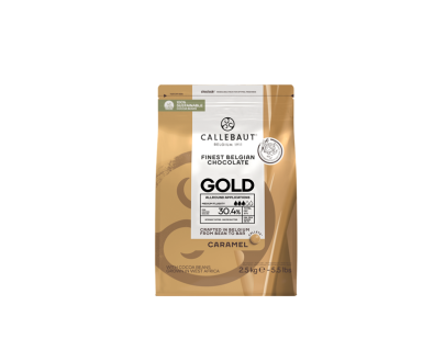 Callebaut zlata čokolada; bela čokolada s karamelo 2,5 kg